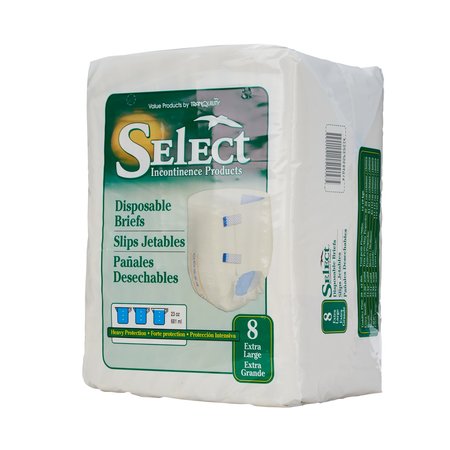 PBE SELECT Select Incontinence Brief XL Full Fit, Heavy, PK 64 2635